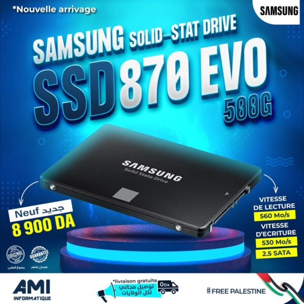 Samsung 870 EVO 500GB 2.5 SATA III SSD