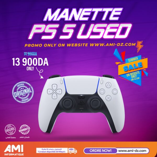 Manette Original Sony sans fil DualSense™, PlayStation 5, Batterie rechargeable, Bluetooth, Compatible PS5 et PC