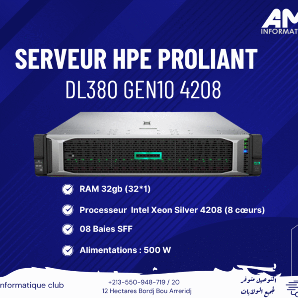 SERVEUR HPE PROLIANT DL380 G10 4208