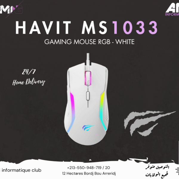 MOUSE HAVIT GAMENOTE MS1033 - WHITE