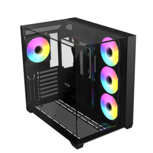 Boitier RAIDMAX Infinita i620 ATX Mid Tower PC Case – Black – i620TBF