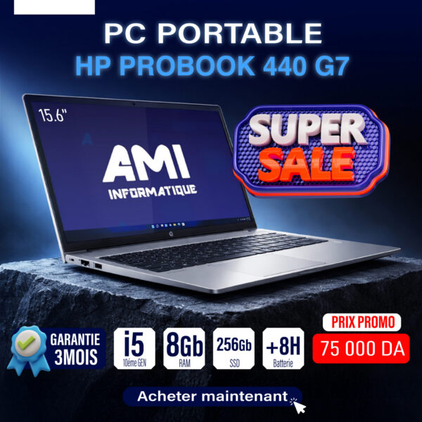 LAPTOP HP PROBOOK 440-G7/ I5-10EM-8GB RAM -256 SSD / USED