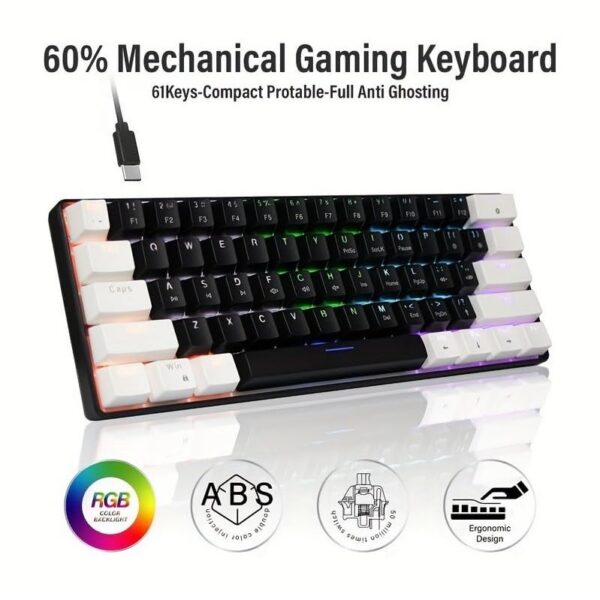 JEDEL KL69 Mechanical Keyboard (Blue/Red Switch