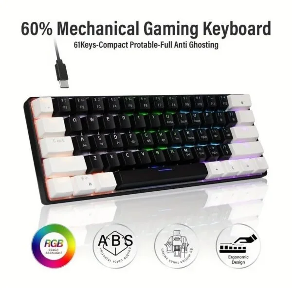 Jedel KL69 Mechanical Keyboard (Blue/Red Switch)