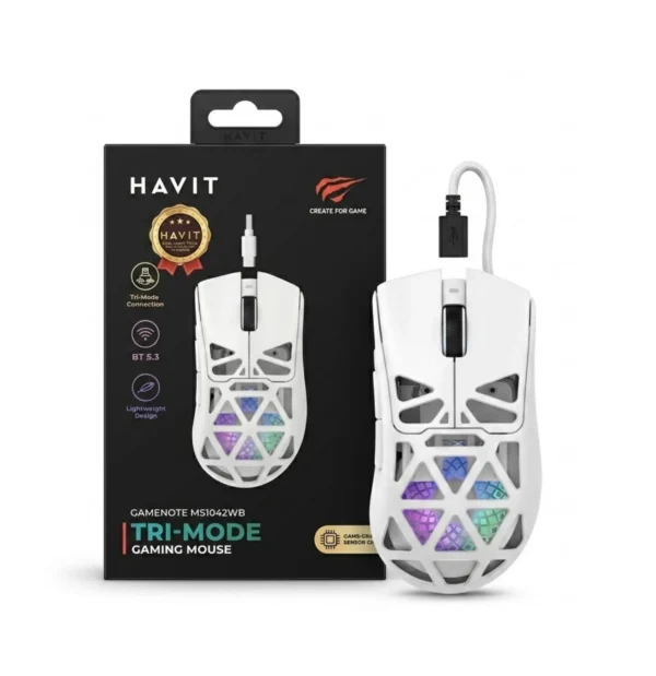SOURIS HAVIT RGB PROGRAMMABLE MS1042WB 3 MODE WIRELESS