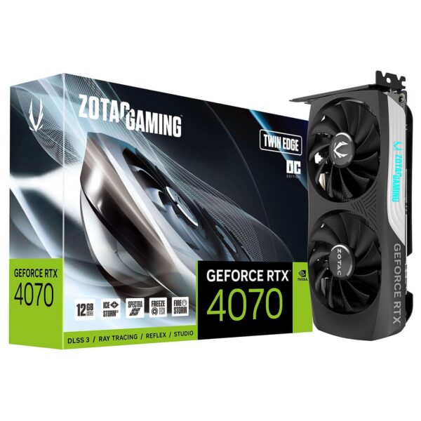 CARTE GRAPHIQUE ZOTAC RTX 4070 TWIN EDGE 12GB GDDR6