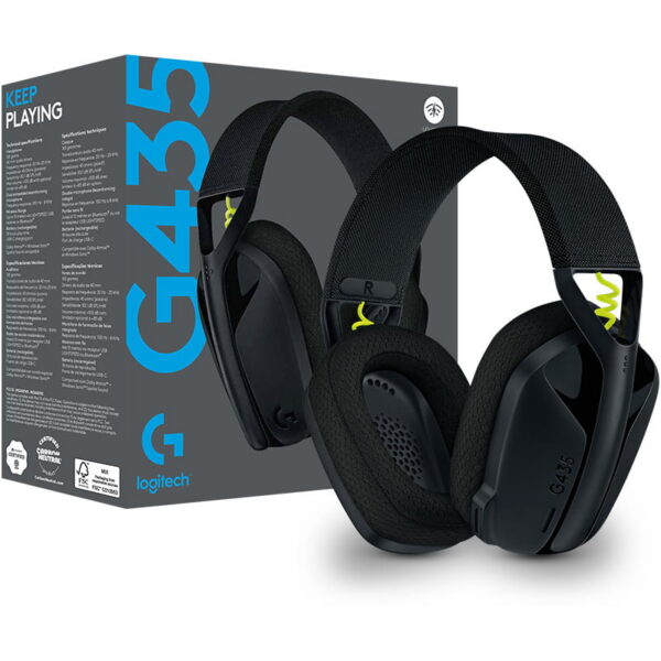 Casque gaming sans fil Logitech G435 LIGHTSPEED - Micro-casque