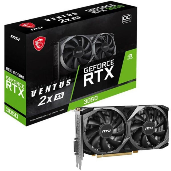 CARTE GRAPHIQUE MSI GeForce RTX 3050 VENTUS 2X XS 8G OC -AVEC CONFIG-