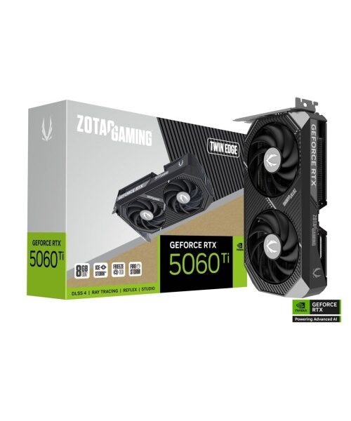 CARTE GRAPHIQUE NVIDIA ZOTAC RTX 5060 TI 8GB TWIN EDGE