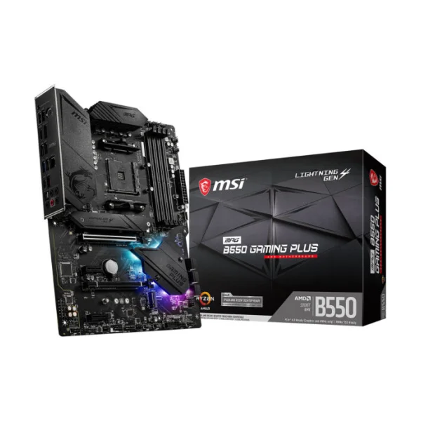 MSI MPG B550 Gaming Plus AM4 PCI-Express 4.0 – carte mère (avec config)