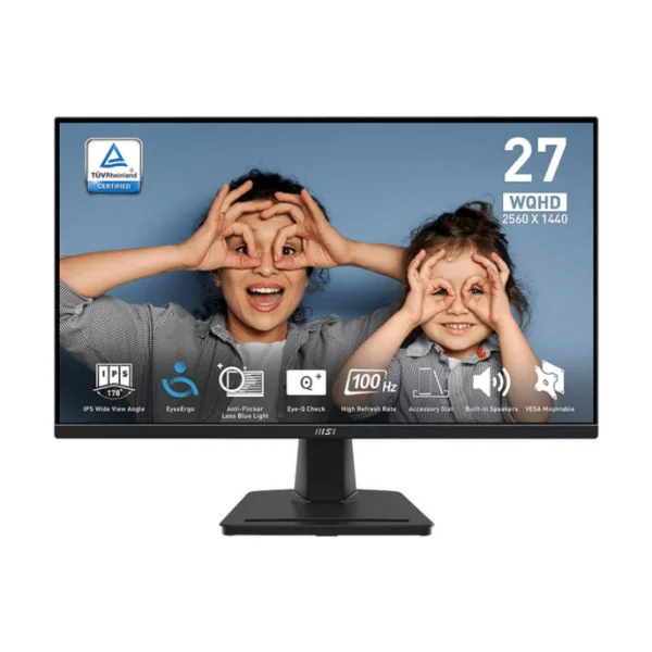 MSI 27" Pro MP275Q QHD IPS 100Hz /1ms 100% sRGB TVD 2K