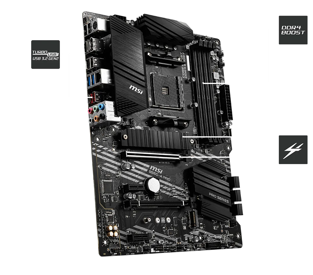 MSI B550-A PRO Carte mère ATX Socket AM4 AMD – Image 2