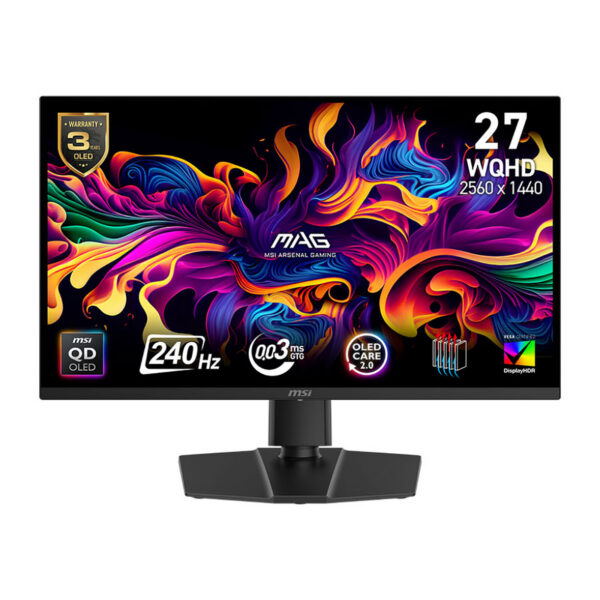 ECRAN PC MSI MAG 273QP QD-OLED X24 26.5" - QHD 2.5K, 240HZ