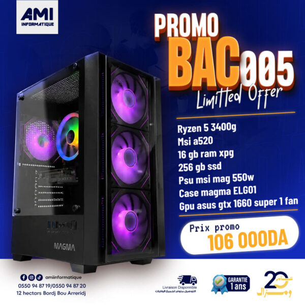 CONFIG AMI | PROMO BAC 005