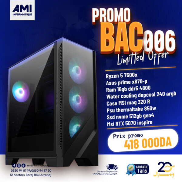 CONFIG AMI | PROMO BAC 006