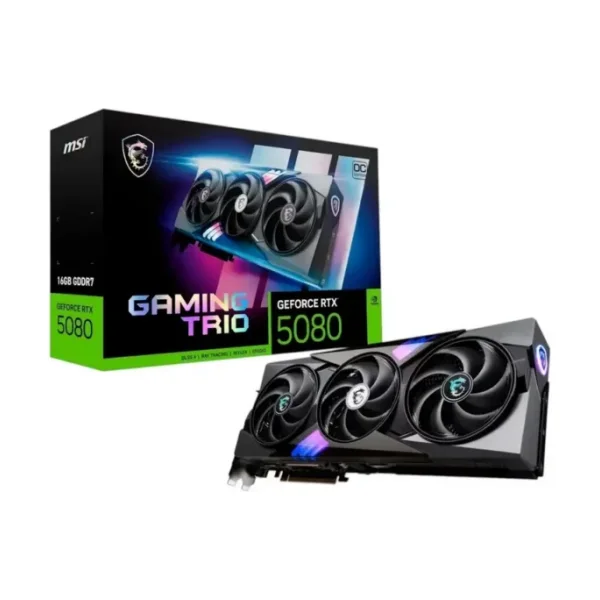 RTX 5080 MSI gaming Trio 16GB GDDR7 OC Black avec config