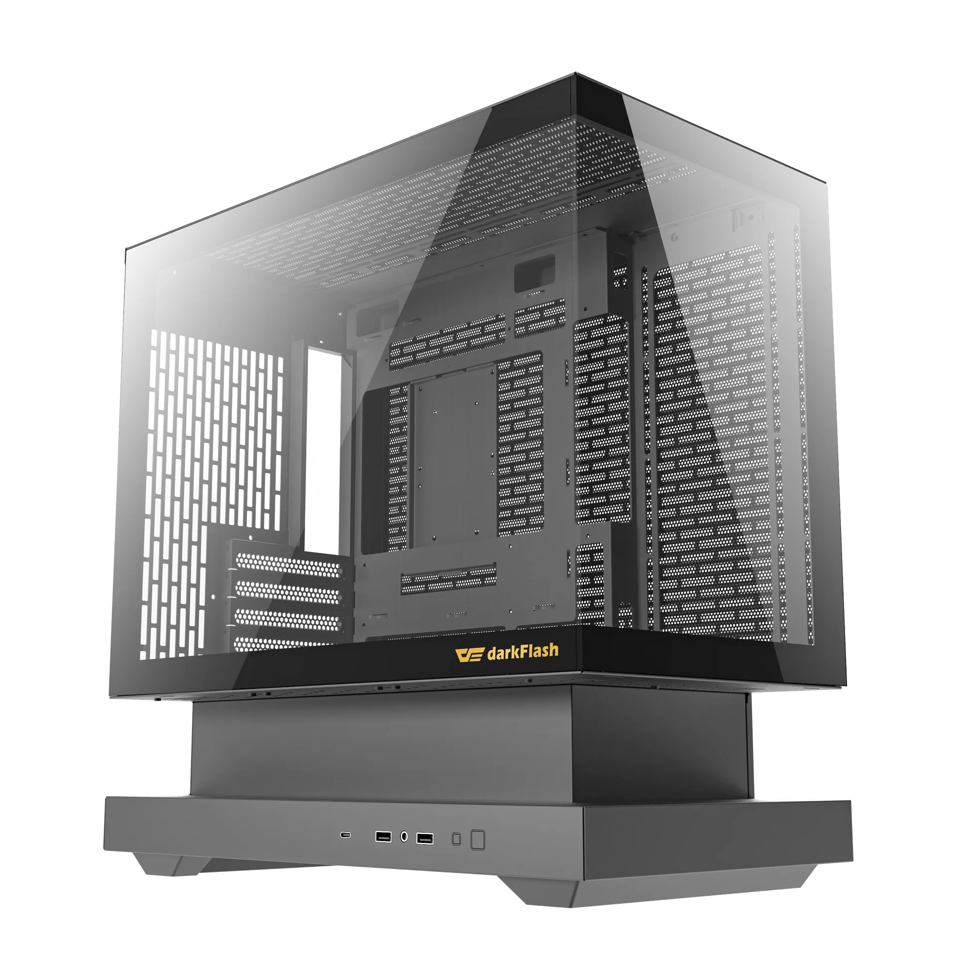 Case Magma Dark Flash Floatron 6 Fans ARGB Black M-atx