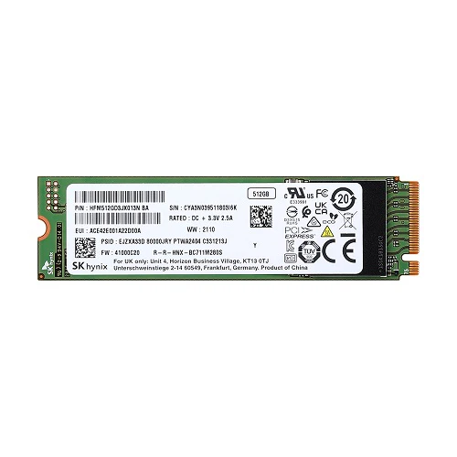 M.2 SK Hynix BC711 512Go Gen3 X4 3400/2000MBPS état 100 – Occasion