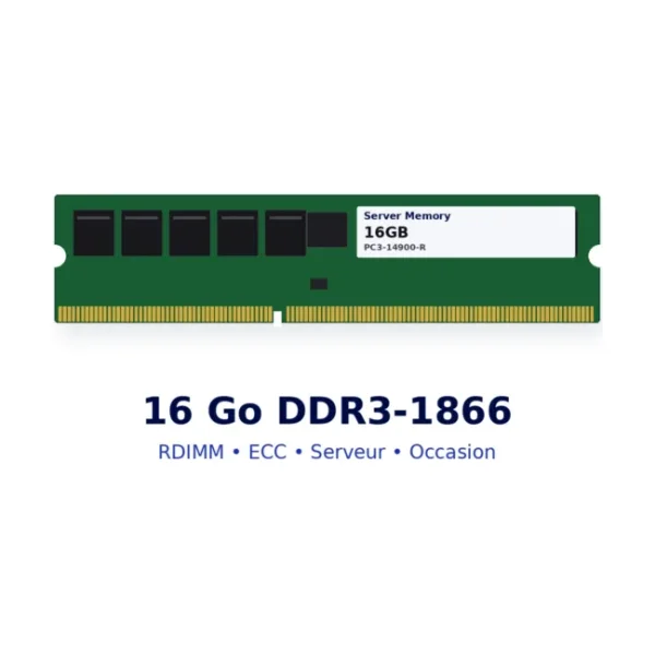 RAM serveur 16 Go DDR3-1866 RDIMM ECC
