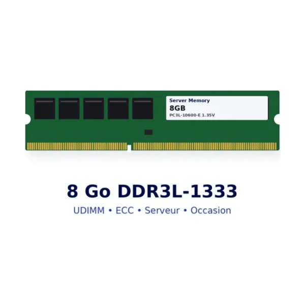 RAM serveur 8 Go DDR3L-1333 UDIMM ECC
