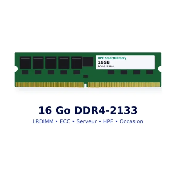 RAM serveur 16 Go DDR4-2133 LRDIMM ECC HPE