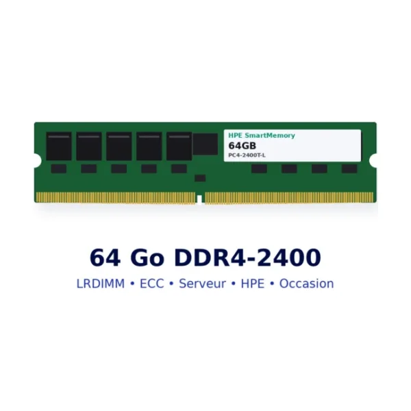 RAM serveur 64 Go DDR4-2400 LRDIMM ECC HPE