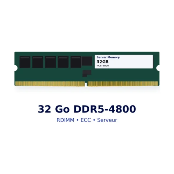 RAM serveur 32 Go DDR5-4800 RDIMM ECC