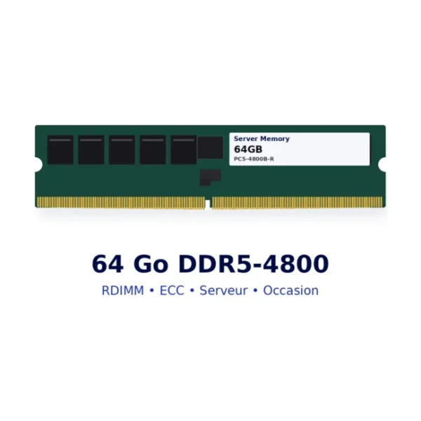 RAM serveur 64 Go DDR5-4800 RDIMM ECC