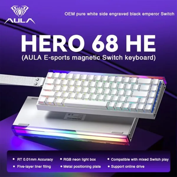 Aula Hero 68 HE Magnetic Gaming Keyboard 8K Polling