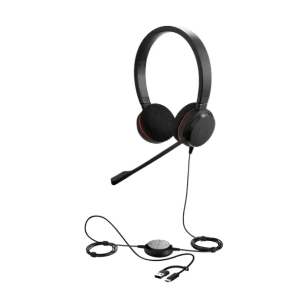 Casque Jabra Evolve 20 SE avec adaptateur USB-C / USB-A